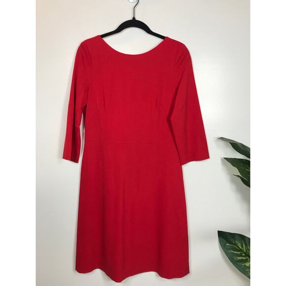 Escada Sport NWT 38 Cardinal Red Dress Stretch Wool Designer Cocktail Party - Picture 1 of 12